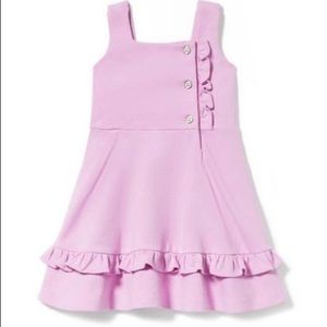 Janie and Jack lavender ruffle ponte dress